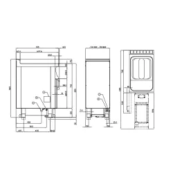 Gas fryer LOTUS 0832A450