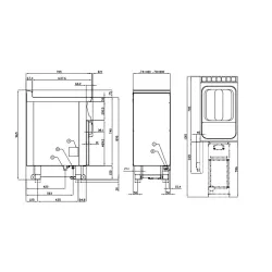 Gas fryer LOTUS 0832A850