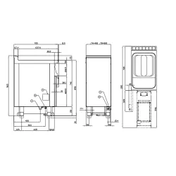 Gas fryer LOTUS 0832A451