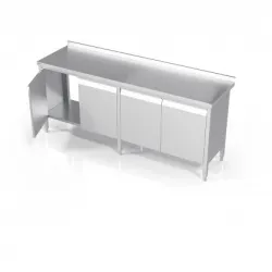 Metal table with hinged doors Novameta DPO-VLU-240/60/90